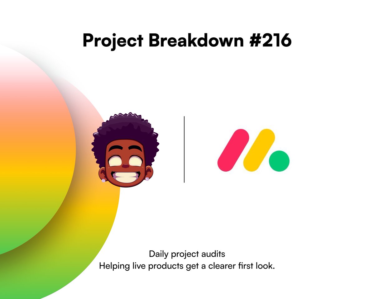 elementaGFX's tweet photo. I've started a daily series on projects that already have something real but the presentation still hasn't caught up to its potential.

Project Breakdown #216 — @mondaydotcom

https://t.co/oBlOv8NC6Z is a live work platform. Boards, Vibe, and the Org Agent Directory are already how teams share agents instead of rebuilding them from scratch each time.

The current clips still talk before they show anything. A 47 second Vibe film opens on a title before walking through the UI, another is a 65 second story about a prep agent. A first time visitor meets a line about the feature, not monday actually finishing one job.

A clean motion pin would open on monday instead, then run one real task with sound behind it: ask the agent from the board and watch the answer land on the item. That same clip could become both the pin and the ad.

They already have the board running. The first five seconds should feel like watching an item move, not like reading a title introducing Vibe.

See you in the next one.