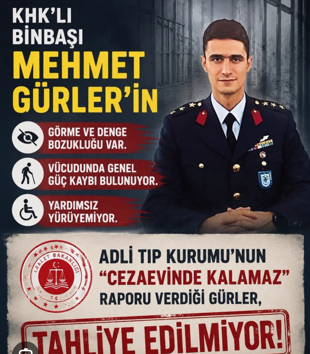 aysendziii's tweet photo. Adli Tıp Kurumu'nun "cezaevinde kalamaz" raporu verdiği eşim için adalet arıyorum. https://t.co/fdvG9FfAbG
