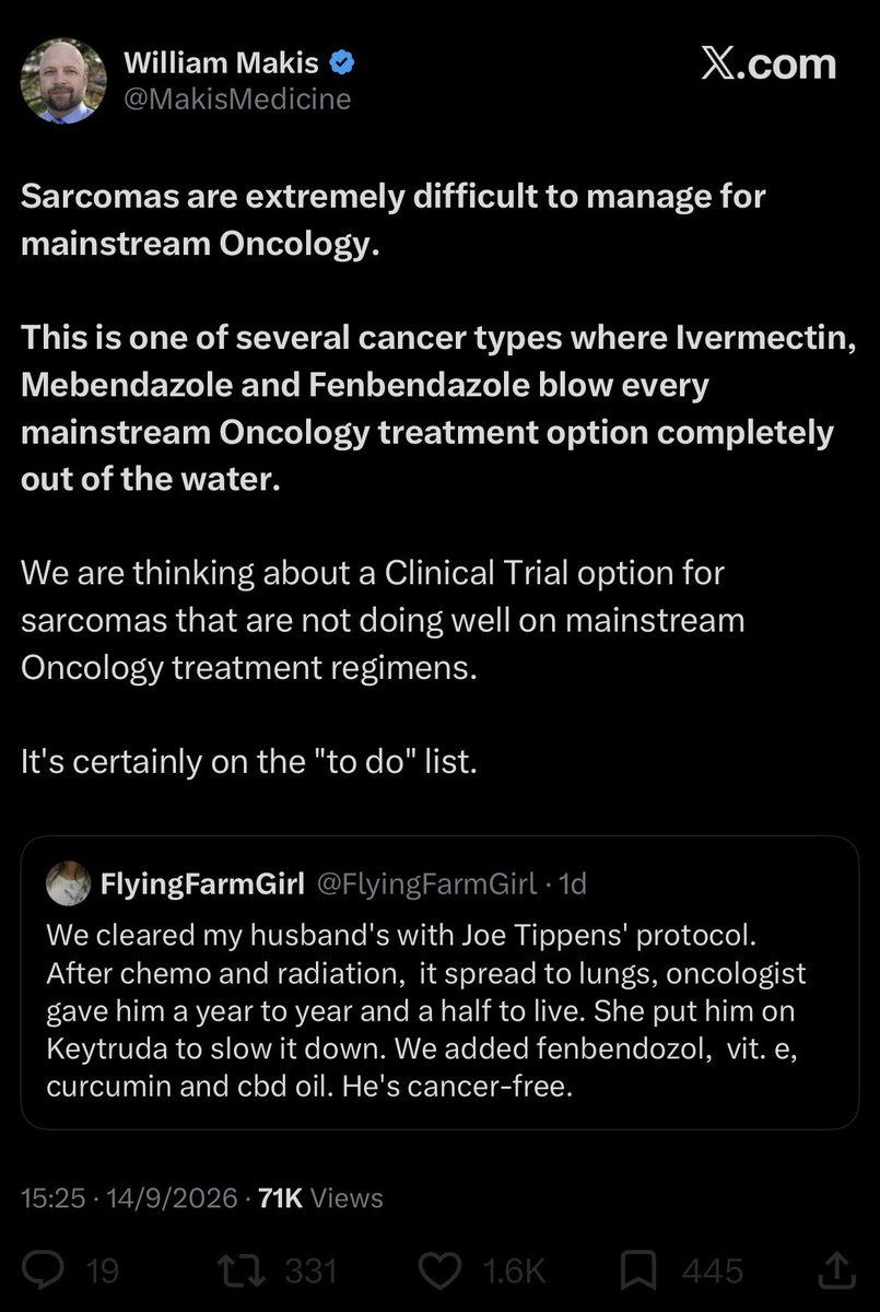 QuackDetector's tweet photo. Cosplaying oncologist Makis wants an alternative oncology where they think about having a clinical trial on a to do list. 

#QuackMakis #Noncologist 
#QuackTippens https://t.co/NSZoS8uLKb