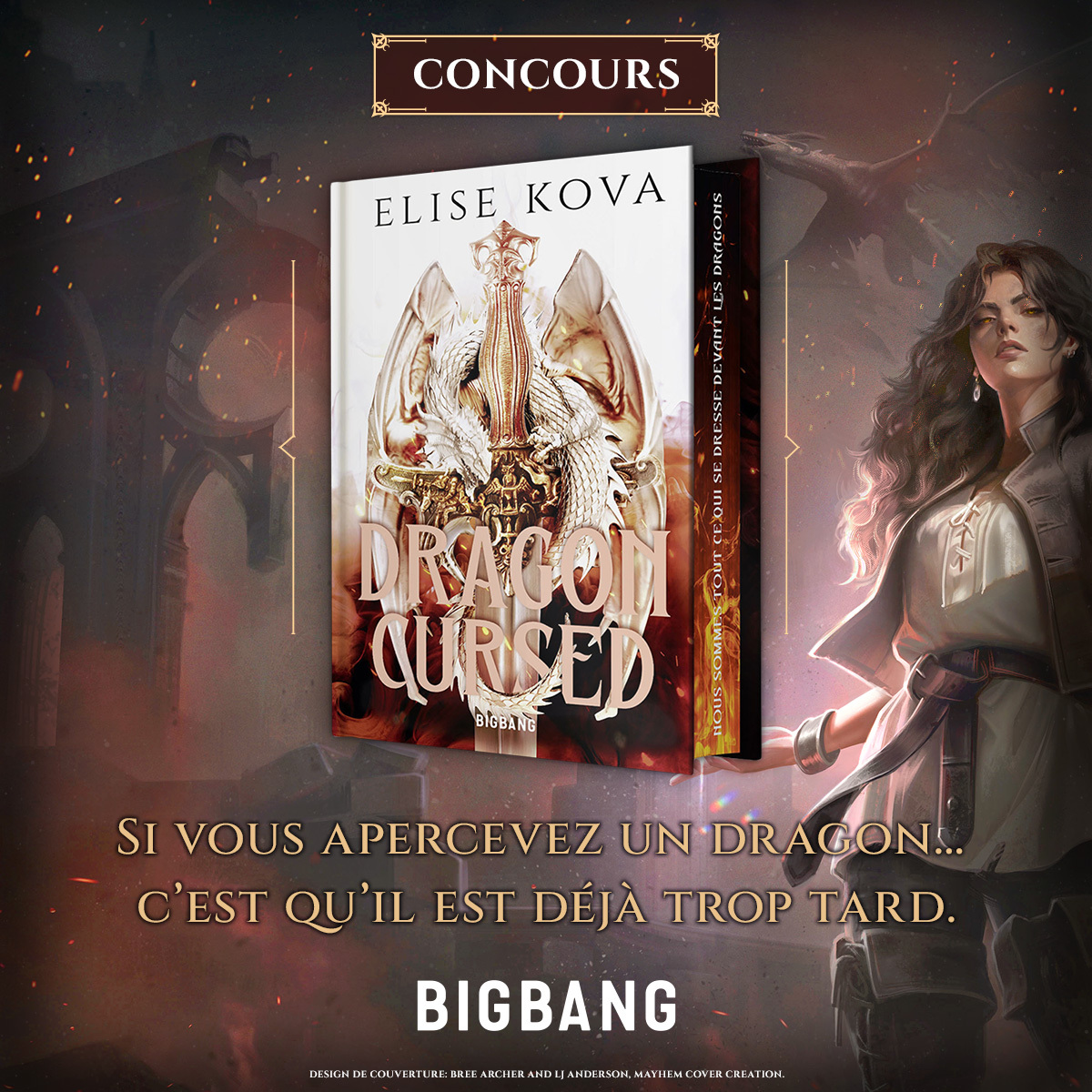 Booknode's tweet photo. [CONCOURS] Dragon Cursed
Le livre sort enfin et Booknode est partenaire de la sortie. On vous permet à cette occasion de remporter plusieurs exemplaires.
Pour gagner likez et retweetez en mentionnant un ami(e) qui aime la fantasy.
Page du Livre :
https://t.co/NyCPML5ozB
#concoursfrance #sortiedelivre #Fantasy
#bookstagram #bookstafr