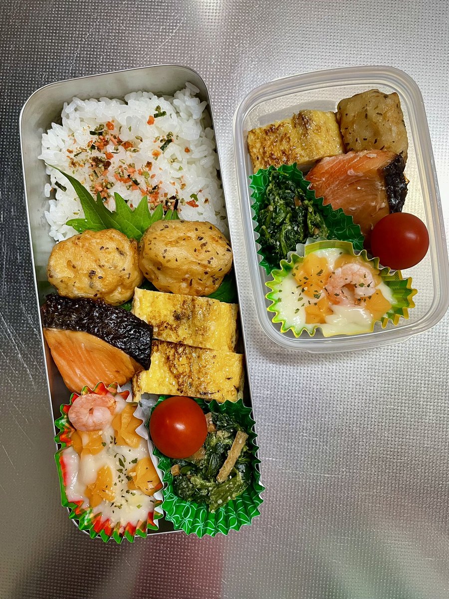 Sugar_maple_'s tweet photo. おはようございます(*Ü*)ﾉ"☔️
今日のお弁当🍱
 #お弁当  #お弁当作り
 #お弁当記録 #お弁当作り楽しもう部 https://t.co/x2C8JuSaV3