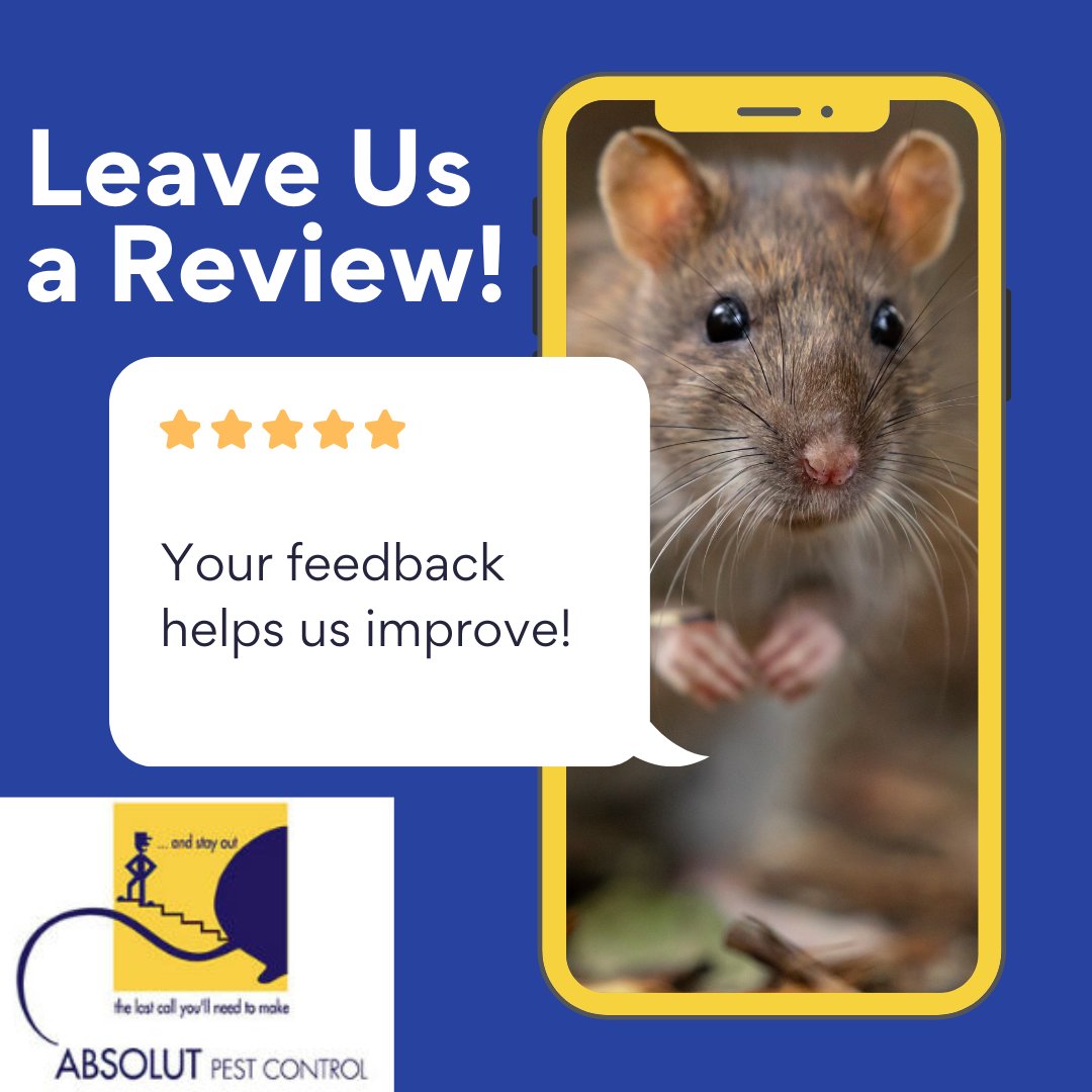 AbsolutPest4's tweet photo. If you have recently partnered with Absolut Pest Control, our team would love to hear your feedback! Use the link below to leave us a Google Review!
https://t.co/FMDHtUyhYG 

#pestcontrol #extermination #GoogleReviews #amesburyma #NewEngland #NH https://t.co/0NuOP1OUgx