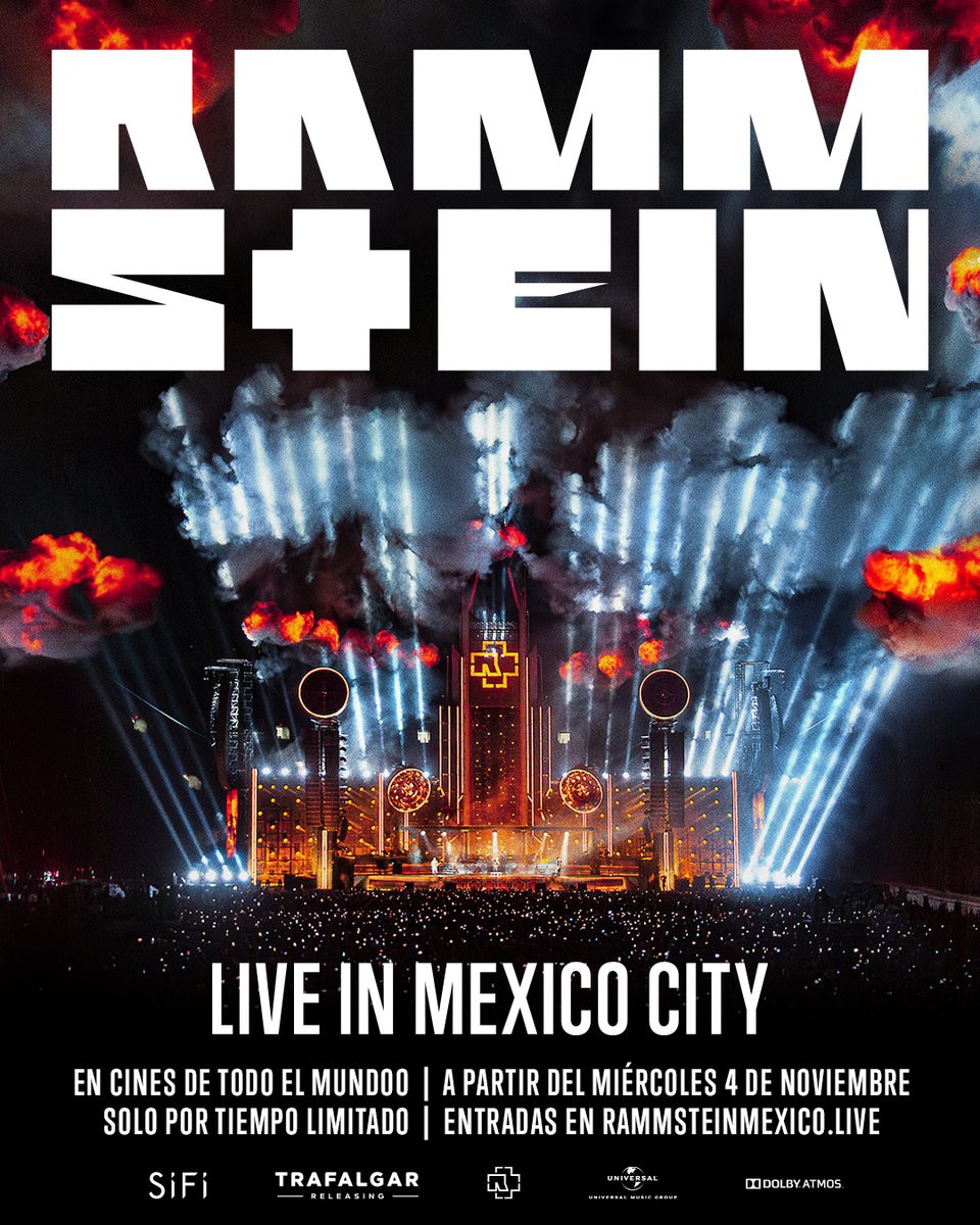 Cinepolis's tweet photo. 🚨🤘 ¡Se busca +1 para cantar “Du hast” a todo pulmón! 🖤 Este noviembre vive conmigo el show de #Rammstein en CDMX, ¡y prepárate para el fuego, e, rock y mucho metal! 🔥🎸 @MasQueCineLatam https://t.co/JrukX8jc1Q