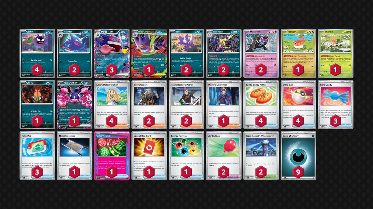 littledarkfury's tweet photo. This Gengar ex deck is goated! Fainting Spell is so back! https://t.co/LbyyUb9EI8