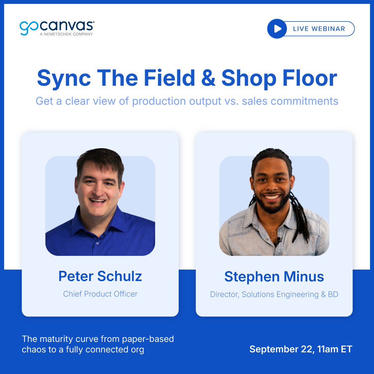 GoCanvas's tweet photo. Going digital is only part of the journey.

The next step? Connecting the systems and teams that keep your operation moving.

Join us next Tuesday to explore the path from digitized to truly connected. Save your spot: https://t.co/6DfpcdlBKZ

#GoCanvas #Webinar https://t.co/7RplUFKtnX