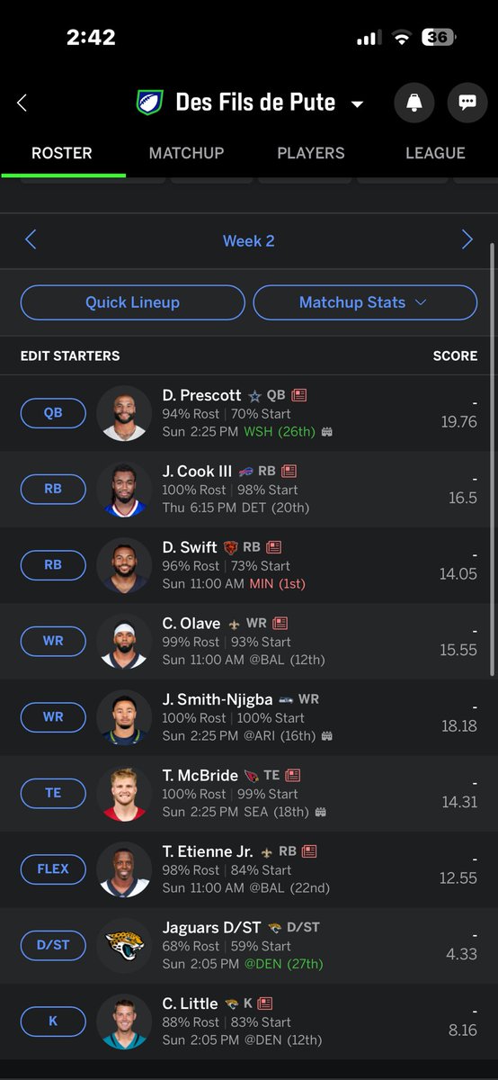 Just_charly12's tweet photo. @fernandokallas @NFLonDAZN @napoalmeida Fer, tu dejarias ir a jsn? Te comparto mi equipo https://t.co/8KLHEyo7UU