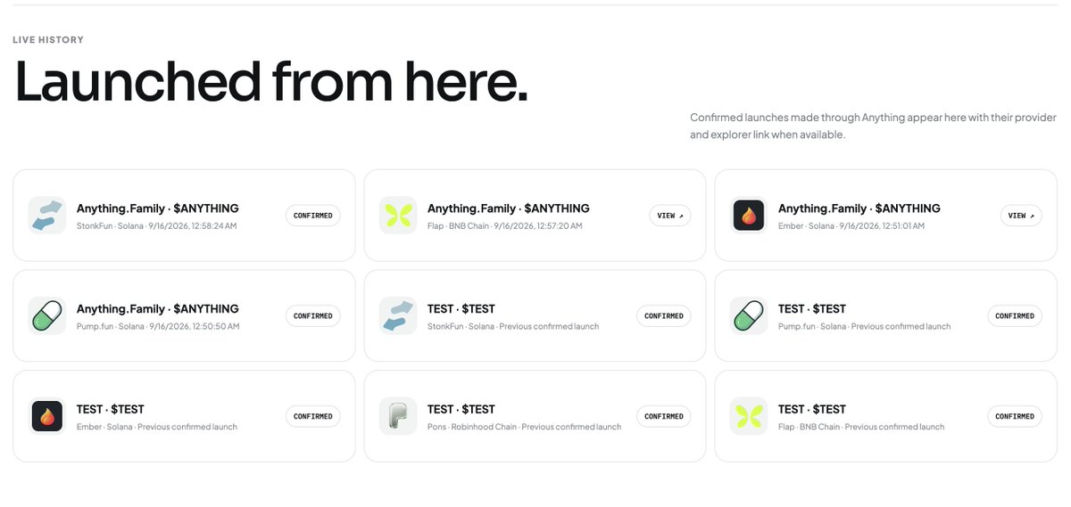 FamAnything's tweet photo. Dev tokens will be locked. Try launching your own now. https://t.co/cgmflI9qHE