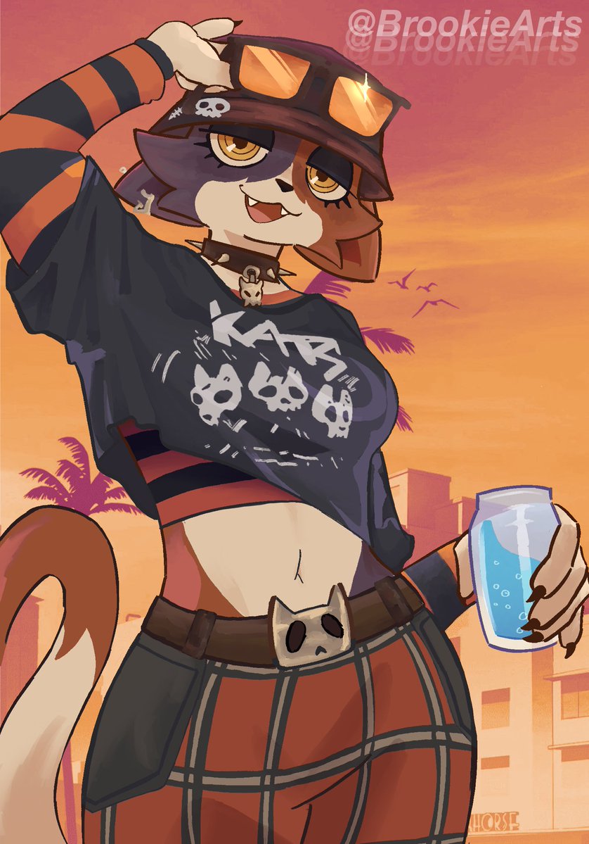 BrookieArts's tweet photo. Metal Head Meowskulls #MeowSkulls #fortniteartㅤㅤ #furry #furryartㅤㅤㅤ https://t.co/w1zT4wLSC2
