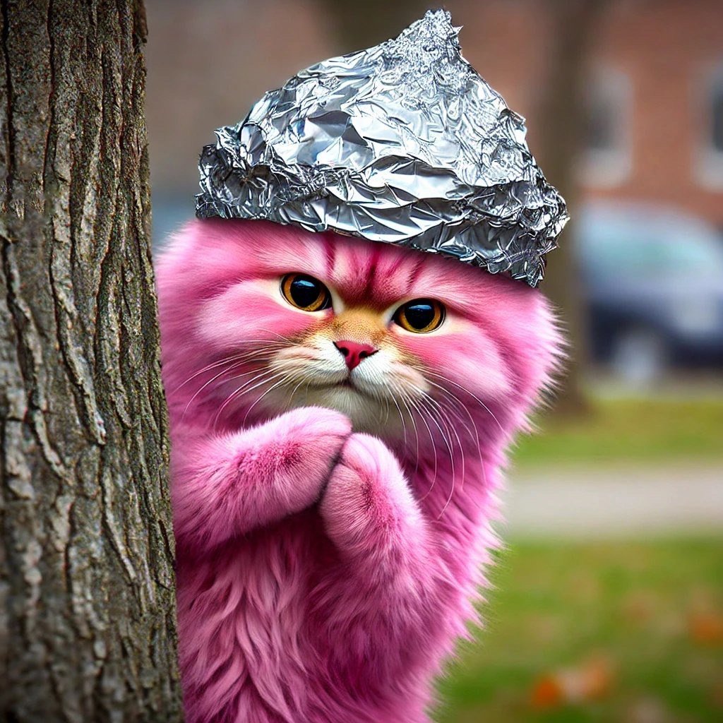 NickNoTokens's tweet photo. There's a new cat in town on @RobinhoodCrypto. Meet @TinHat_Cat your new favorite tin foil wearing, conspiracy theory loving feline. THC brought the cult from @SonicLabs to take over Robinhood.

Are you ready to don your tin hat and explore the rabbit hole with us? The truth is out there, waiting to be toked.