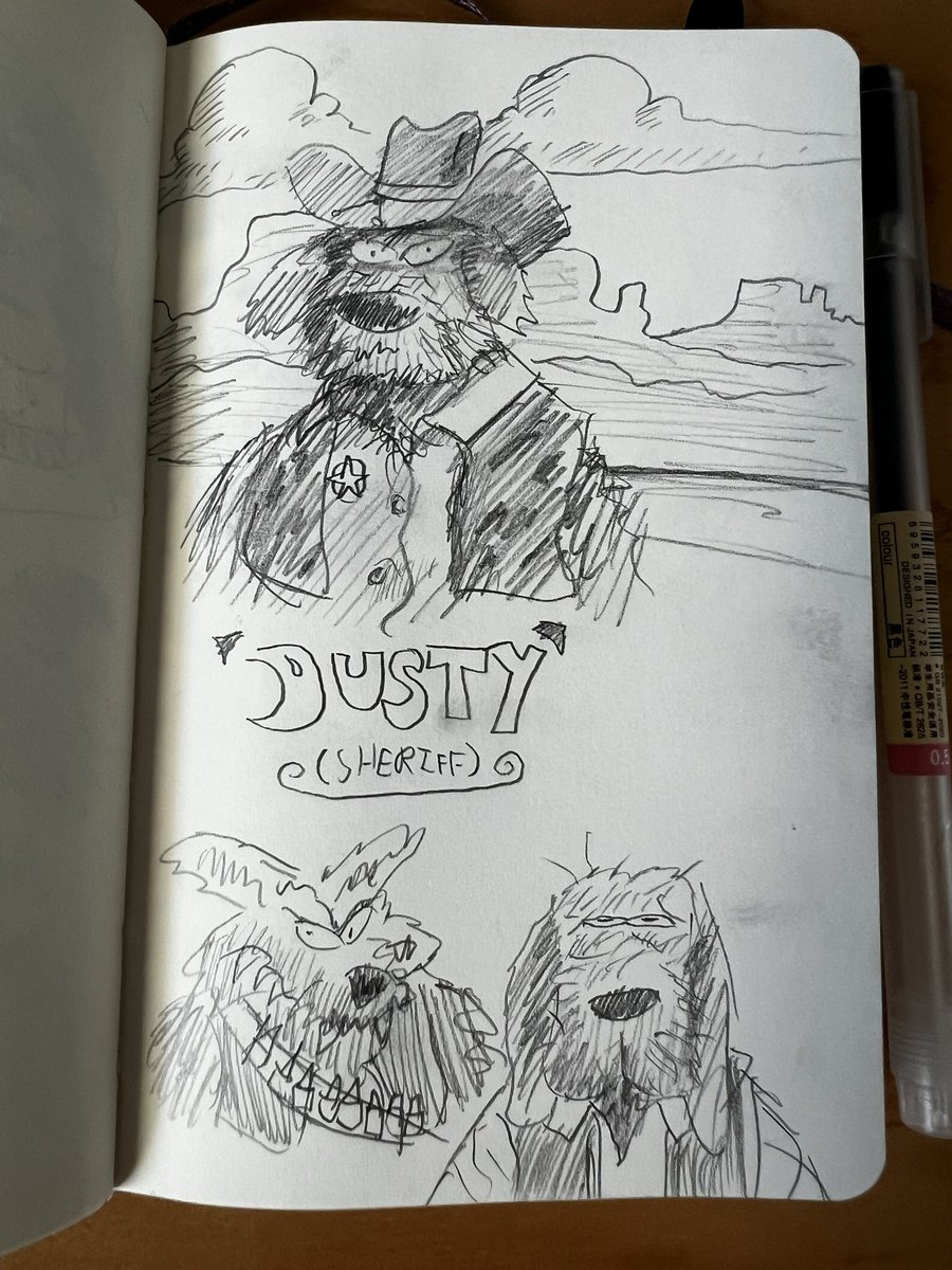 MagicSwordFilms's tweet photo. Tiny sketchbook dump https://t.co/Kd87Y24PHm