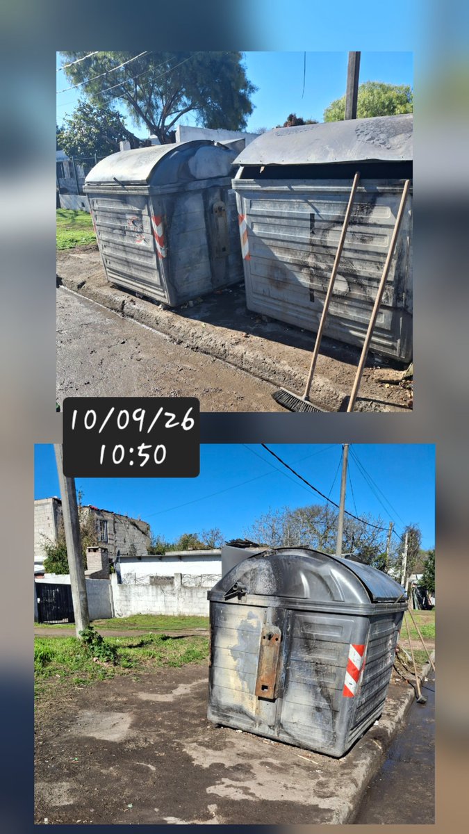 Paty010276's tweet photo. Cada día me convenzo más que la gente es bien mugrienta y que el tema de la basura no se va a terminar jamás. El jueves limpiamos esos contenedores, una hora y media limpiando carajo, el lunes estaban igual de detonados LPMQLRMP Villademoros y Veracierto @montevideoIM https://t.co/CVKsNBgEYV