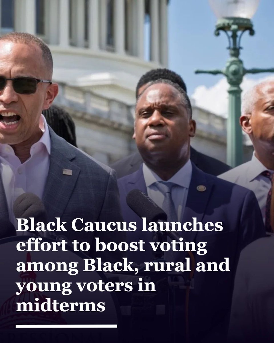 wabeatl's tweet photo. Black Caucus launches effort to boost voting among Black, rural and young voters in midterms https://t.co/ToAAgIzUF2 https://t.co/fgJ27JuS6c