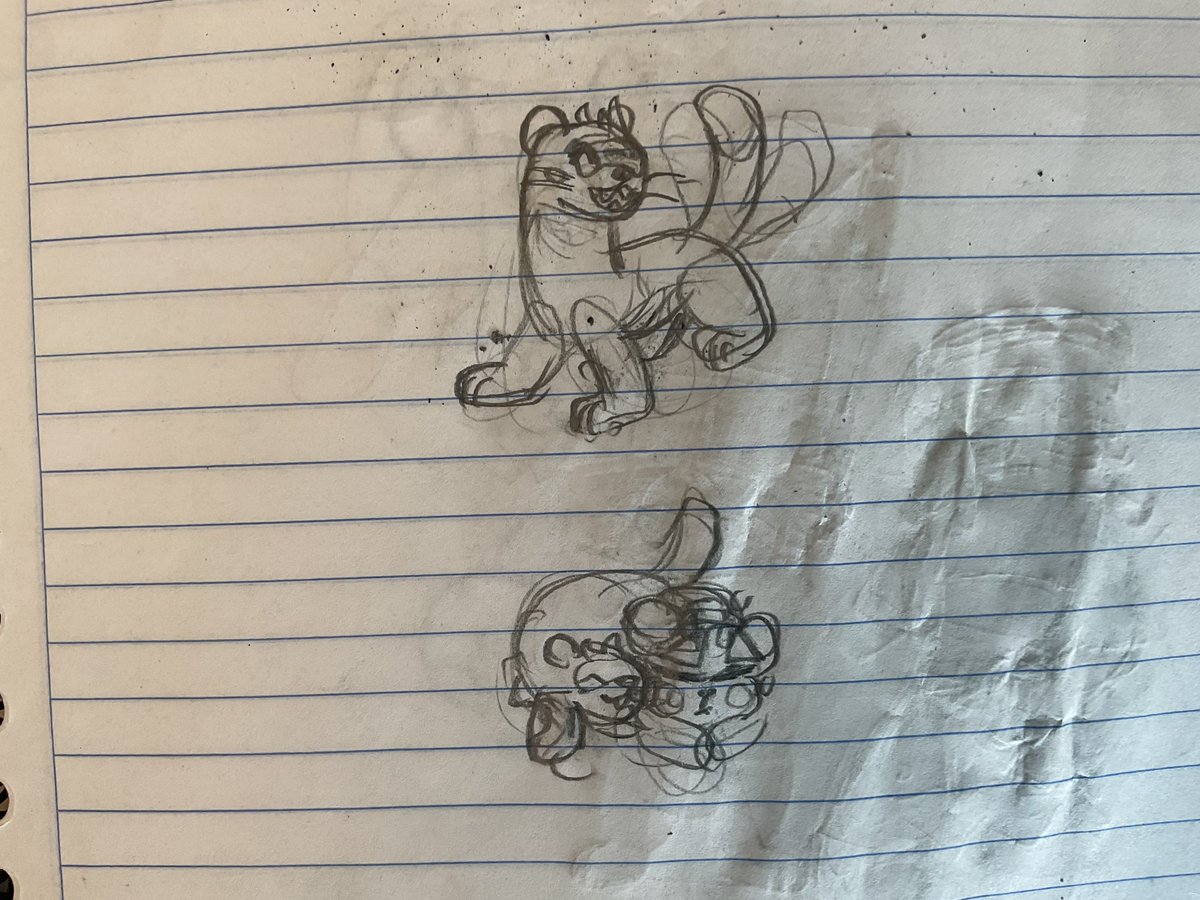Gardeneel999's tweet photo. Pyrite ferret sketch #holdnogold https://t.co/CeZSzQDQEM