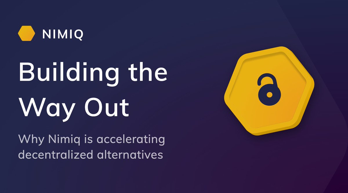 nimiq's tweet photo. Crypto was supposed to break the gatekeepers’ grip.

@TrustWallet dropping #Nimiq, #Nano, #Decred and #MultiversX shows who still holds it.

@nano @decredproject @MultiversX: let’s build the gatekeepers out of the way. 💪

A piece about taking back control 👇

https://t.co/gRcW73X0SR