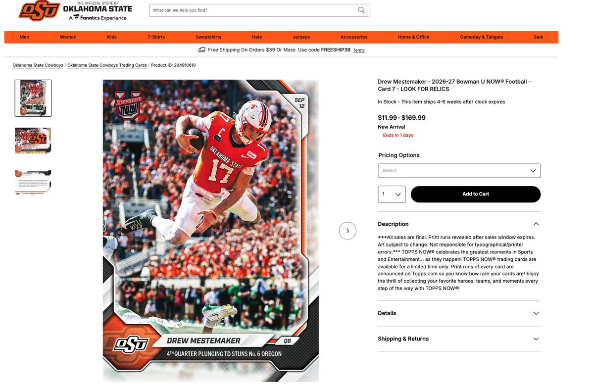 ginoliciousboss's tweet photo. I don't know the first thing about cards. What am I buying and how much does it cost?

Am I guaranteed to get this card? I must have it https://t.co/cOJQEQLg9K