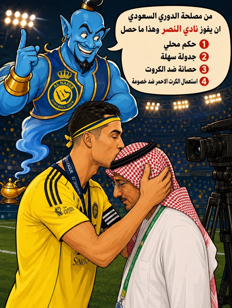 katalony14's tweet photo. @Nfc_Najd9 كل اللي سواه لكم العام  ويدرون النصر
فريقك ليس من فرق النخبه محلي مايمشي الا بالحكم المحلي https://t.co/zpb3YDF3Y0