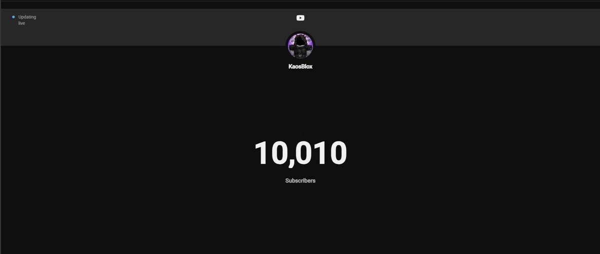 Theyluvkaos's tweet photo. @ImJezzer Ty for introducing me to yt rs #youtube #10k https://t.co/CXS9u3KqLt