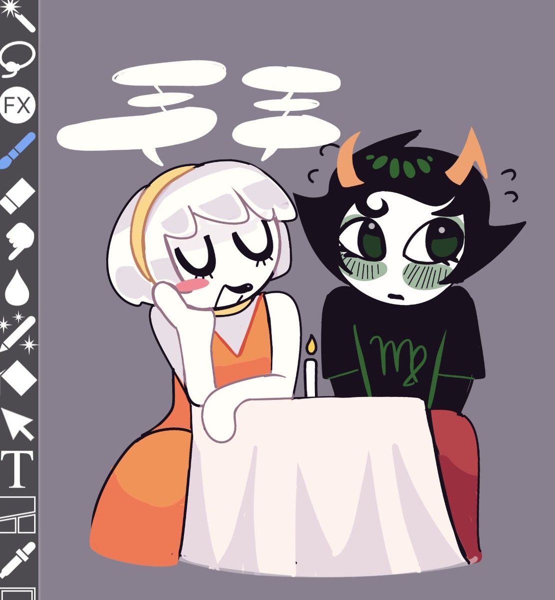 Meikiamy's tweet photo. rosemary date!!! 

#Homestuck #rosemary https://t.co/Xie4aQ81Uz