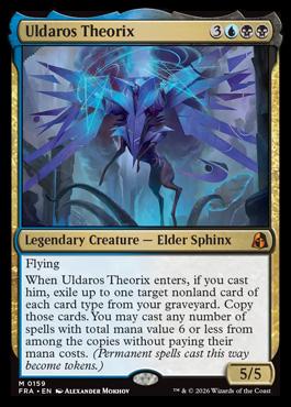 haus_dad's tweet photo. The cycle of Elder Sphinxes in FRA have given me an idea. We invent a FFA format but you have a leader that is one of these elder sphinxes? And their decks can only have spells that match their color? We can call it Sphinx Highlander Immortal Tussle, or "Admiral" for short. https://t.co/ZfFWOi0WgL