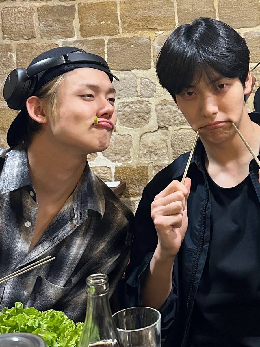 sulksoob's tweet photo. 🦊/🐰

sccbin and yccnjvn will regularly use the excuse of having dinners between themselves just so they can "catch up". while that used to be the truth, now, when they get drunk, it turns into something they keep hidden from everyone else.

"f-fuck, sccbin-ah your pussy makes the prettiest noises when I touch that one spot u like so much, you better fucking thank me after this idiot"

yccnjvn made sure to unbelt himself before they even locked the door, this is risky, they could be caught any minute, someone could hear the noises, someone could go looking for them, but god, why would any of that matter, I mean, look at how his bunny looks. he was fucking asking for it, getting them a hotel room, ordering a shit ton of drinks, it's clear he wanted things to go this way.