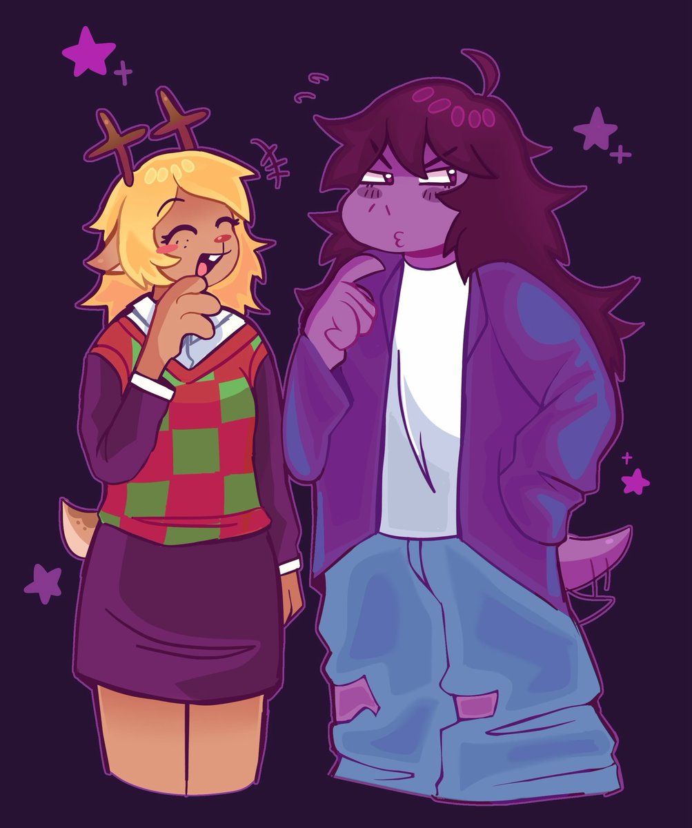 Meikiamy's tweet photo. hello suselle nation 😝

#deltarune  #suselle https://t.co/k8KklVdZrq
