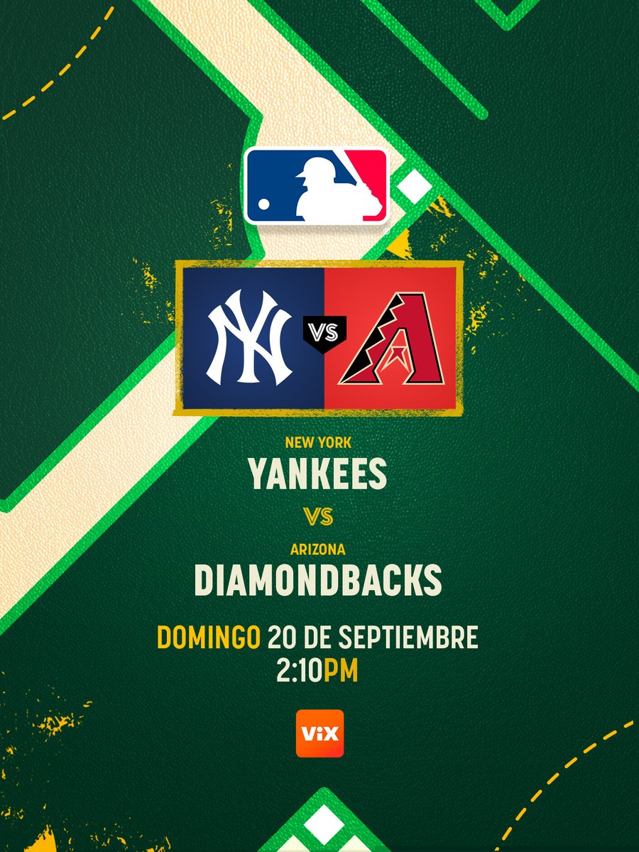 ViXDeportes's tweet photo. 🗽🐍 Del Bronx llegan los Yankees y enfrente los esperan unos Diamondbacks listos para atacar ⚾️🔥

Yankees 🆚 Arizona

Vívelo por @ViX en #AmigosDeLaMLB 📲 https://t.co/WPNJfChWoN https://t.co/vFUuyk7S8X