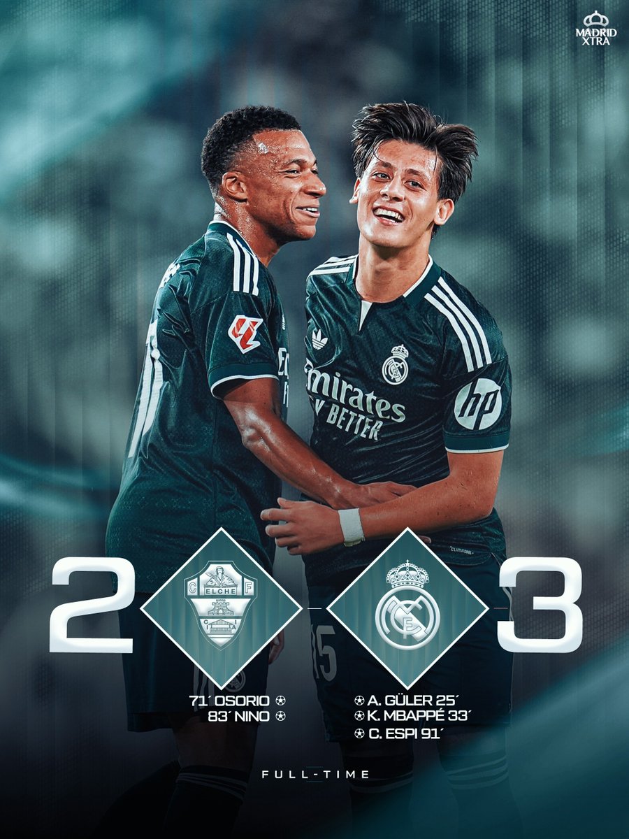 MadridXtra's tweet photo. 🚨 IT IS FULL-TIME. https://t.co/GQmzOKa3xM