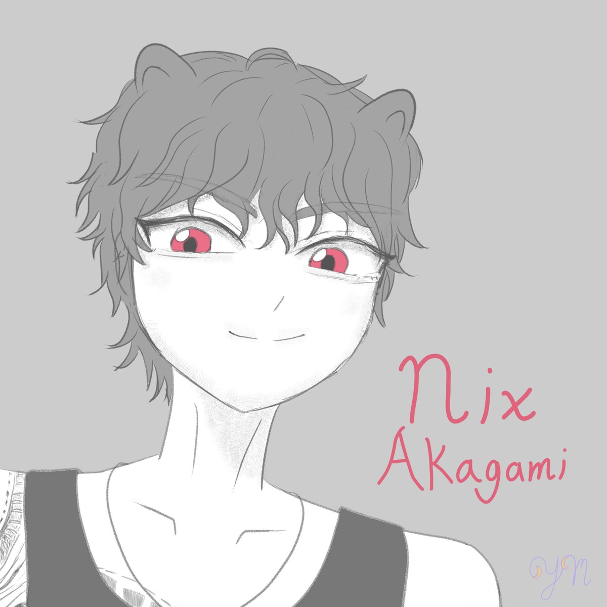 YukuruMikazuki's tweet photo. Today was my genmate @NixAkaigami's debut, so I made a sketch to celebrate! ✏

☆ Happy Debut, Nix! ☆
#bonden_fa #BondliveEN https://t.co/eTPL25ueZ4