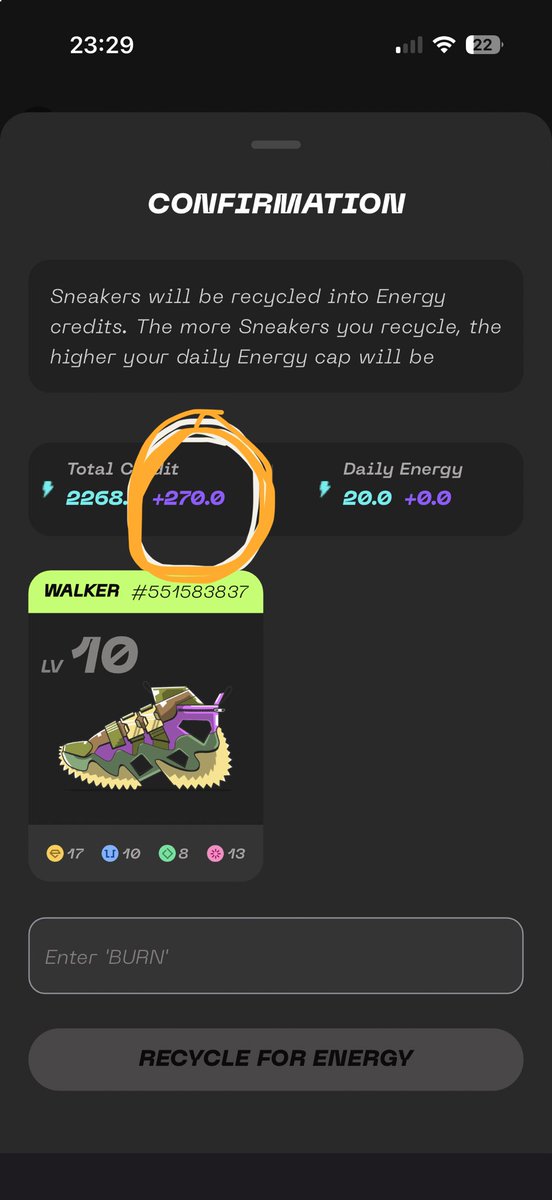 chaotic_walks's tweet photo. @Crypto30Y @Stepnofficial Still 270 Energy, as well as 3 Commons. Nothing has changed :) https://t.co/SxKYT9k3gB