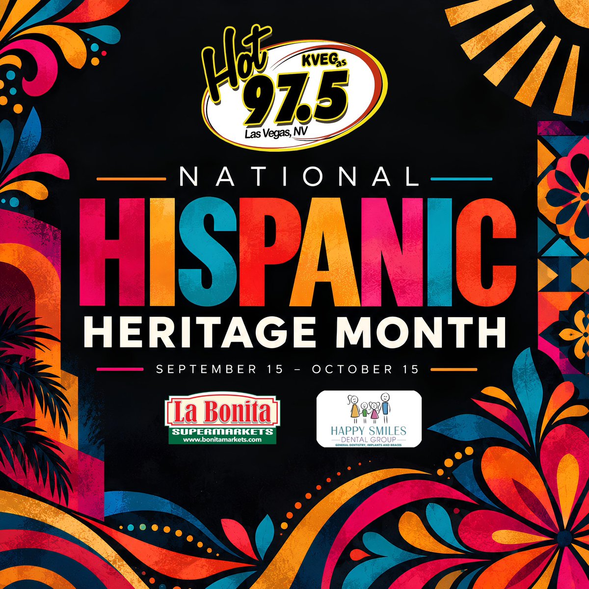 hot975vegas's tweet photo. Celebrating National Hispanic Heritage Month🎉 https://t.co/lthWYNnUt6