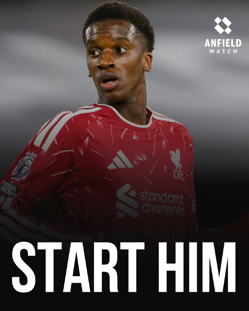 AnfieldWatch's tweet photo. Trey Nyoni simply HAS to start games for Liverpool 🙏 https://t.co/gfSngT6YKE