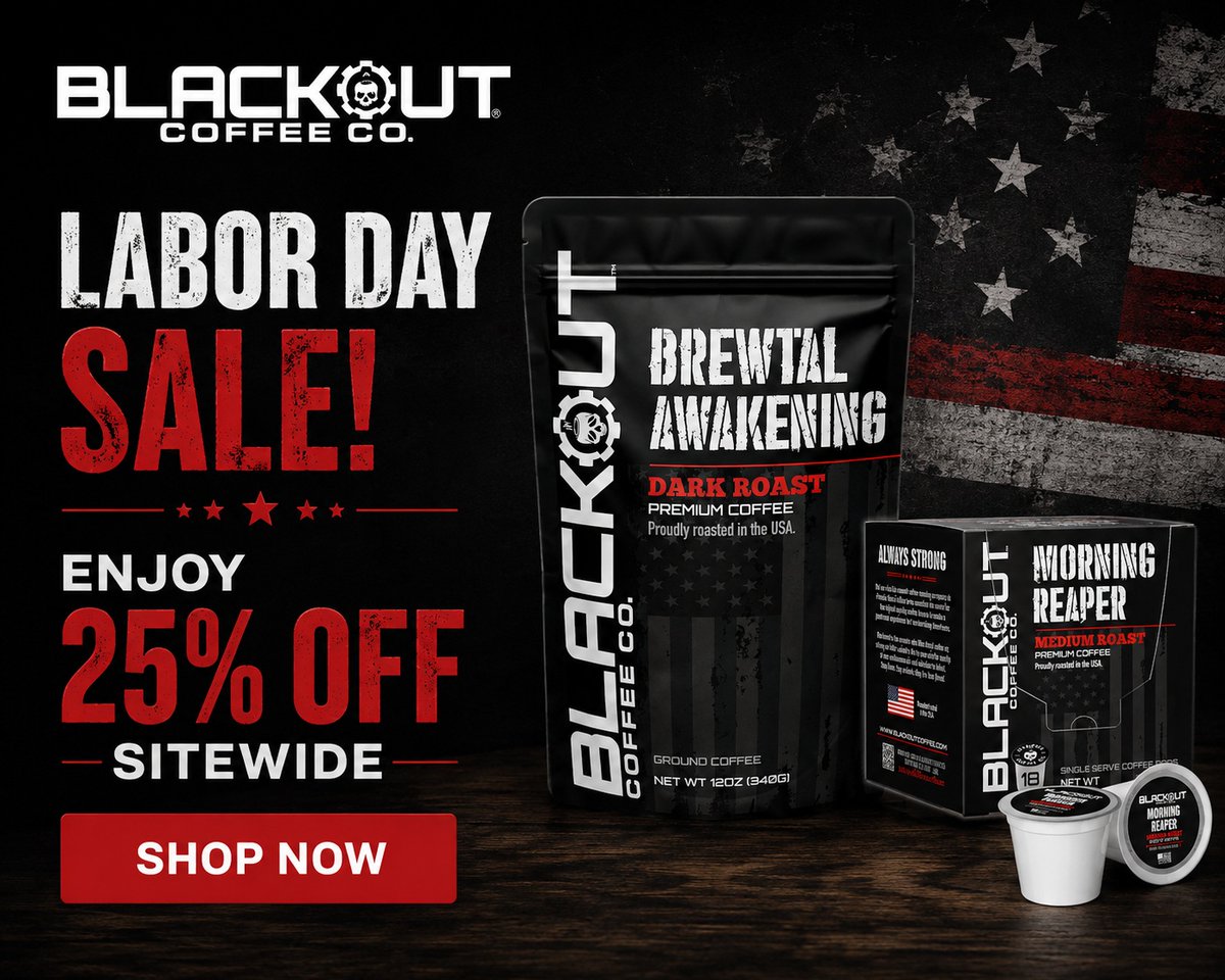 JamarTapperd's tweet photo. Fuel your day with bold coffee and save big this Labor Day. Enjoy 25% off sitewide for a limited time. Choose from Dark Roast, Medium Roast, Cold Brew, or Flavored Coffee. https://t.co/gLKPsN12P2