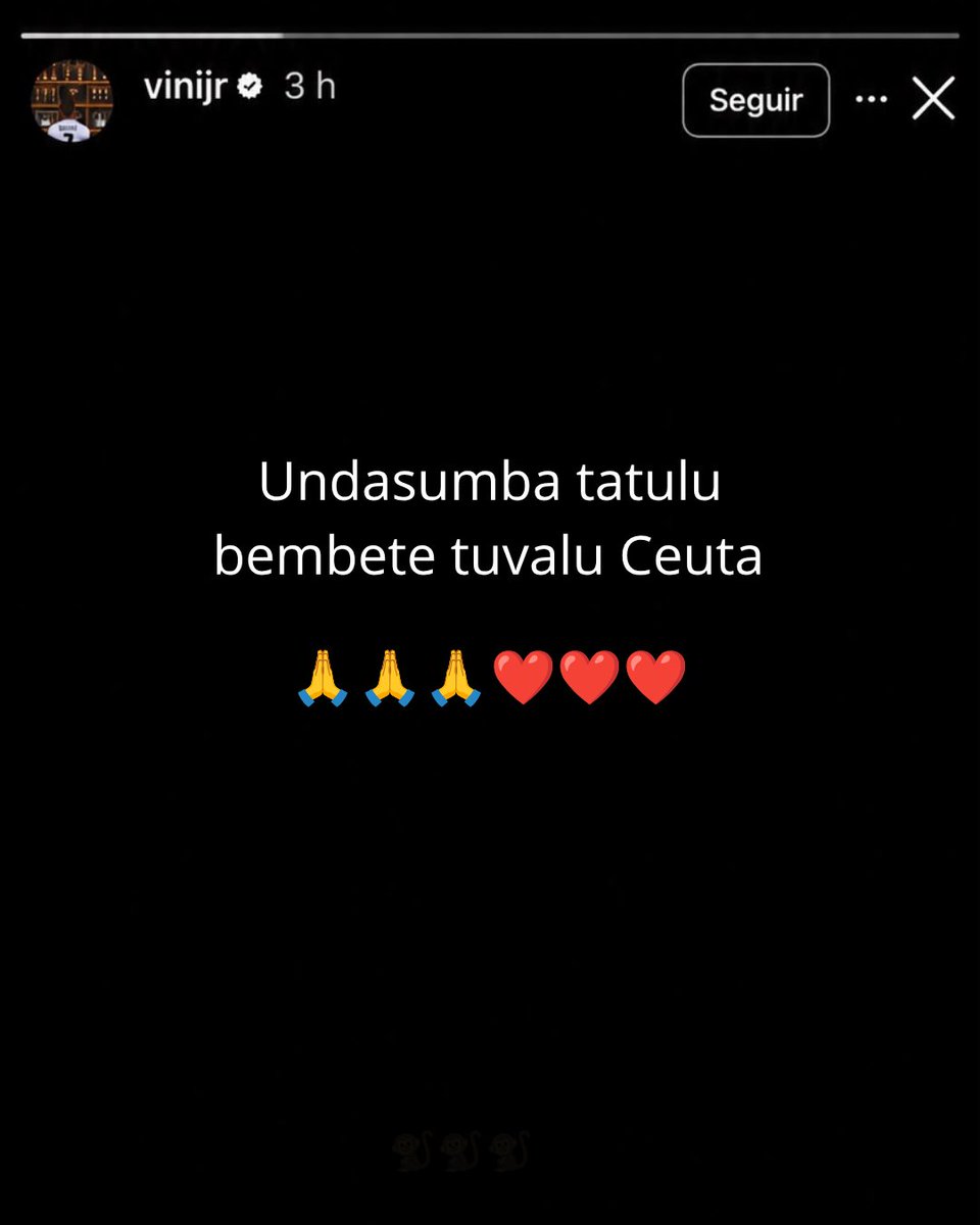 maldiidown's tweet photo. 🚨| Vinicius via IG responde a la polémica de Ceuta https://t.co/3h21PvhILC