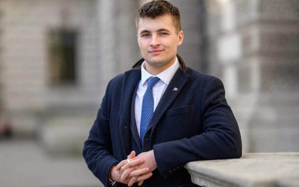 Entick_'s tweet photo. Breaking: Young Bob (pictured), Restore Britain spokesperson for traditional values and fertility improvement has pledged a Restore government will make heterosexuality illegal.

Your thoughts? https://t.co/gPtc1aKr8C