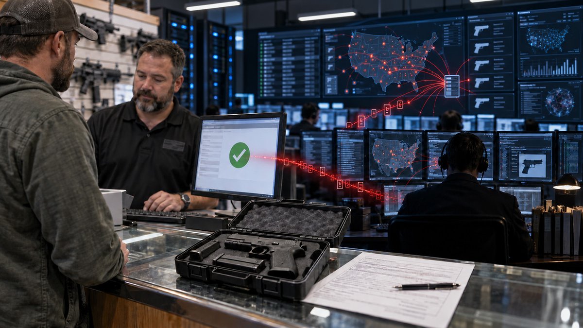 AmmoLand's tweet photo. The FBI finally admitted it.

Five years after AmmoLand’s John Crump exposed NICS Monitoring, the FBI confirmed the Bureau used the background-check system to track gun purchases by Americans legally allowed to buy firearms.

They weren’t prohibited persons. They were being watched.

@GunOwners 

Read the full report: https://t.co/EyODXpsWoV