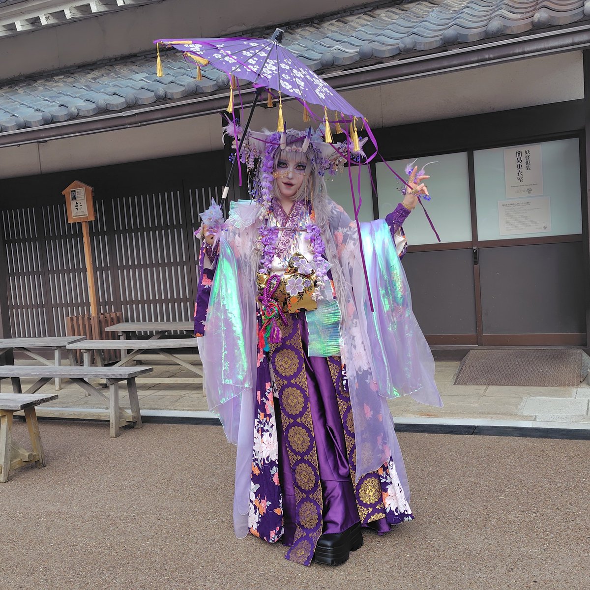 HKT48_POKE_GO's tweet photo. 🟪怪々YOKAI祭2026 初日　その１６

model：飛沫 様 (@S___bucky)

--2026/09/12--
#太秦映画村 #怪々YOKAI祭 #百鬼夜行 #うずまさ百鬼夜行 #KYOTOYOKAIFESTIVAL #妖怪 #妖装 https://t.co/qY8meVDyHB