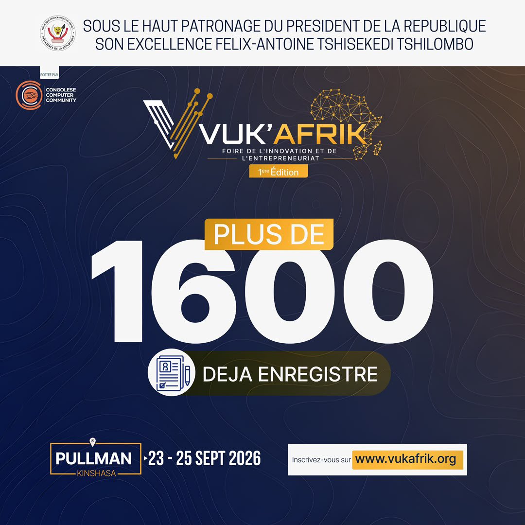 VukAfrik's tweet photo. 🔥 PLUS DE 1 600 PARTICIPANTS DÉJÀ ENREGISTRÉS ! 🔥

⚠️ ATTENTION : Les places pour accéder aux panels, ateliers et au village d'exposition restent limitées !

Vous n'avez pas encore votre badge ? Ne restez pas au bord du chemin !

🗓️ Dates : du 23 - 25 Septembre 2026 https://t.co/lWuWEwbOUN