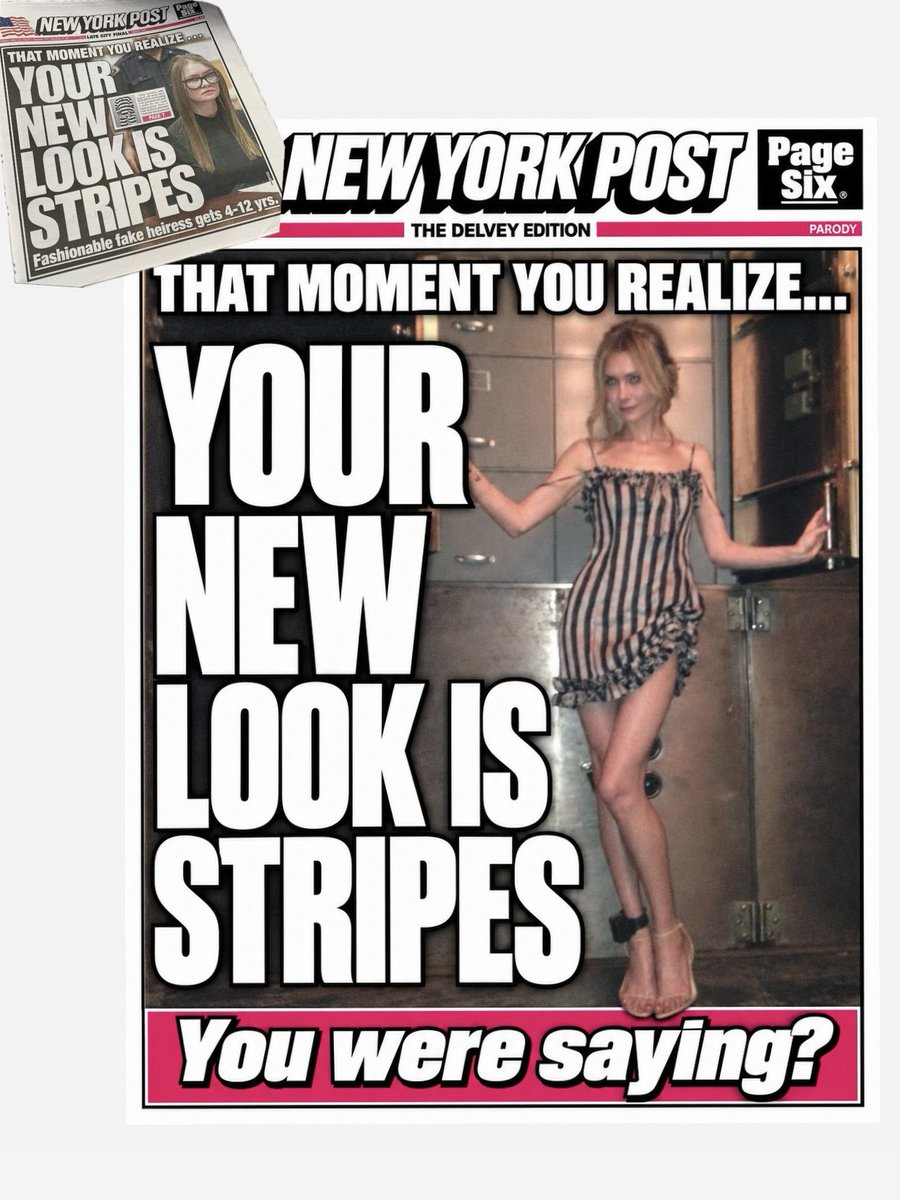theannadelvey's tweet photo. Your new look is stripes 💁‍♀️
@_velcel https://t.co/A8IbltOdRf
