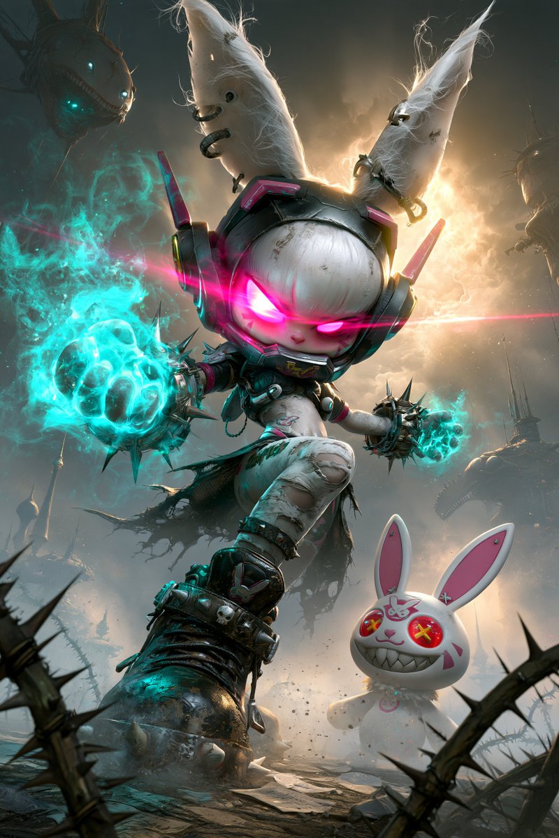 TrickyWoo_art's tweet photo. DVa - Multiverse #401(e)
Electro knuckles on. Rabbit supervising. 🐰⚡

#DVa #Tokki #Overwatch #AIArt #FanArt #Mecha #CharacterArt #DigitalArt #ConceptArt #イラスト https://t.co/eVqt4BviL5