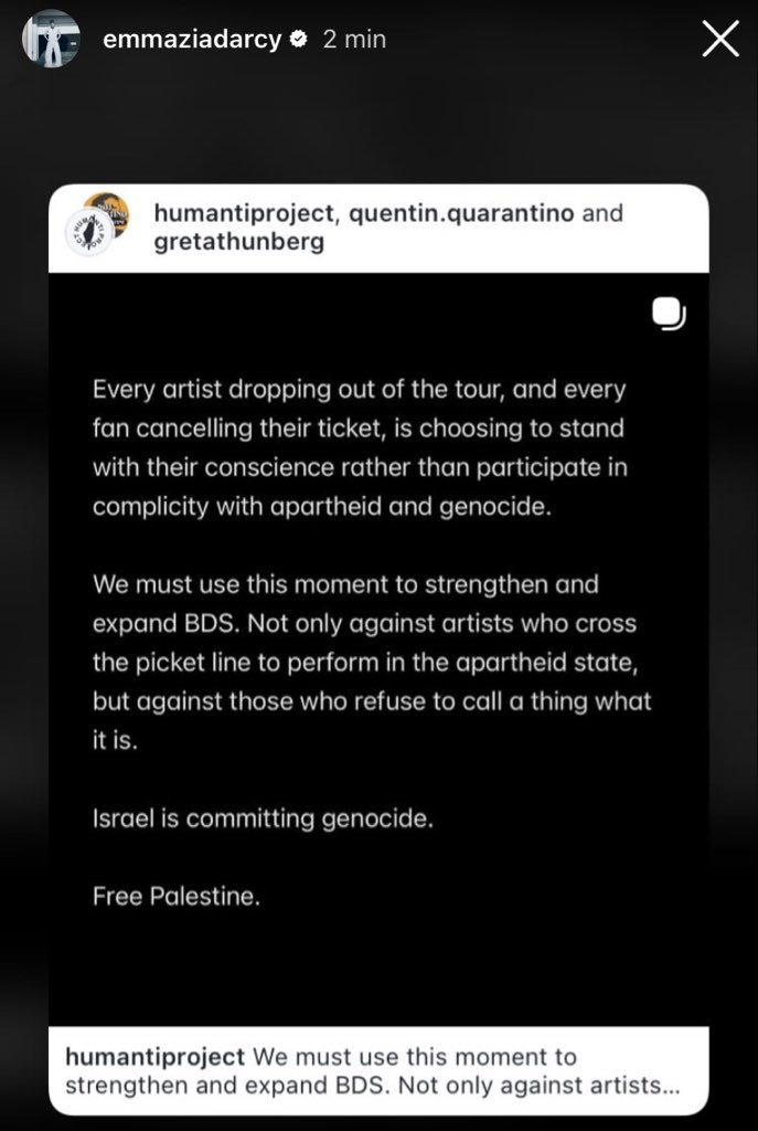 emmadarcydaily's tweet photo. emma d’arcy via instagram stories. https://t.co/wxE4eV8aCf