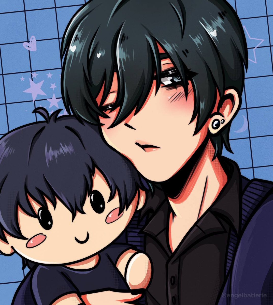 engelbatterie's tweet photo. Rin with isagi plush! #bluelock #isrn #rinsagi https://t.co/KmAIajAwtS