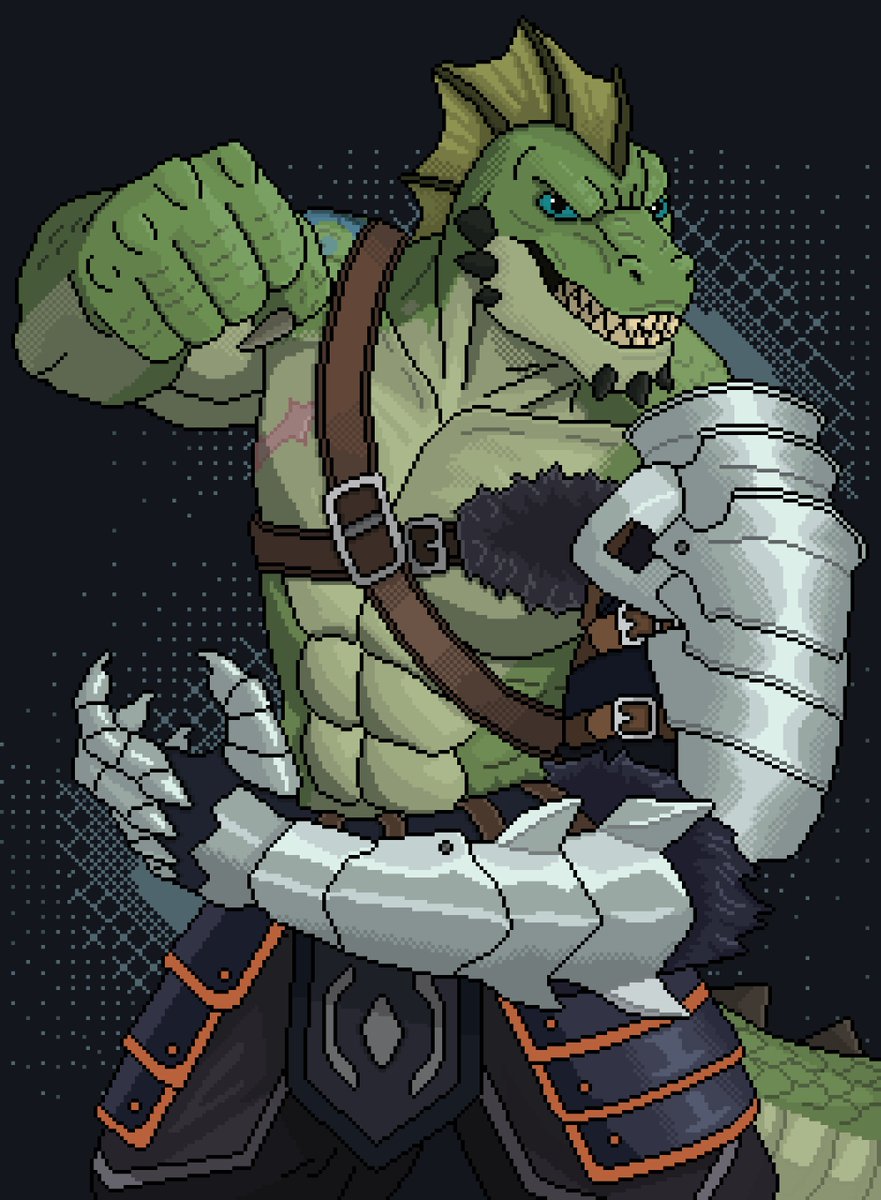DraxilByte16's tweet photo. Finally finished this piece of Erenok!

An honor to depict such a fierce warrior. Thank you @Kilyion 🔥🐊 https://t.co/NCPW3Wq7uX