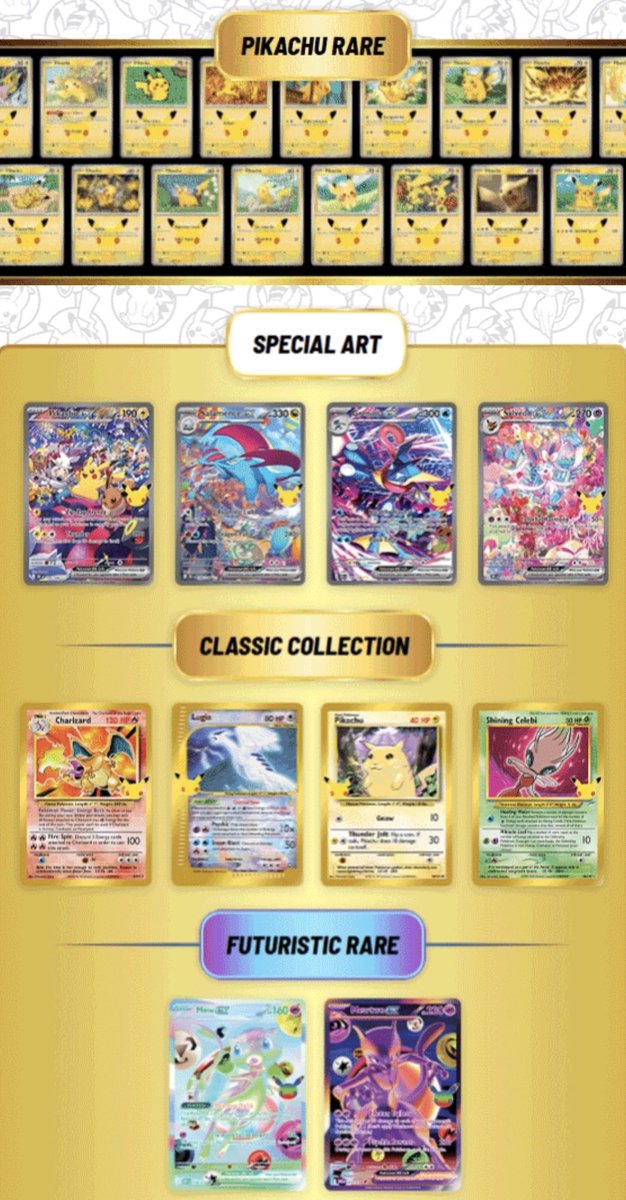 PokemonFansBase's tweet photo. GM everyone. 30th Anniversary TCG drops today. Will be collecting my pre order very shortly. Can’t wait! https://t.co/iBfTYvoGbM
