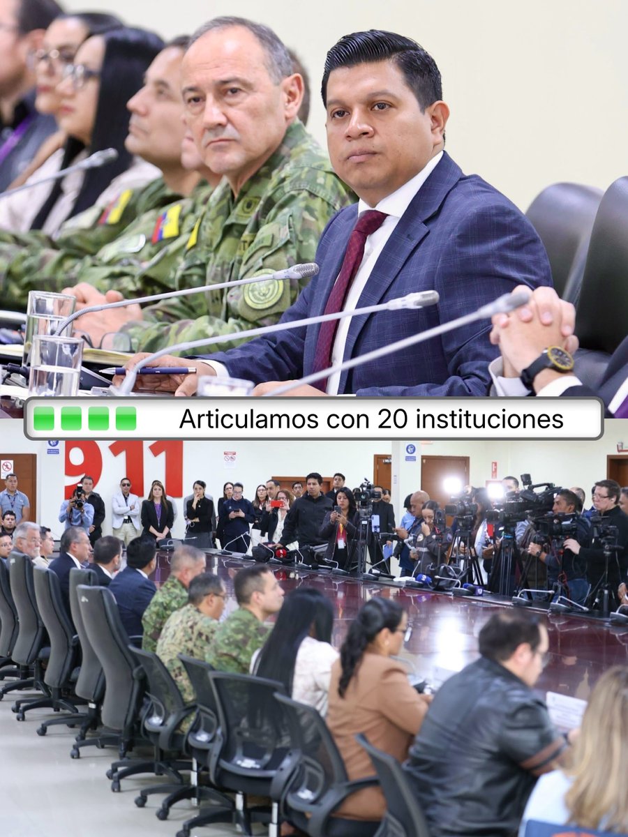 JoseMerinoAbad's tweet photo. Instalamos la #MesaSeguridad2027Ec, un espacio de coordinación interinstitucional para anticipar y prevenir riesgos, fortalecer la seguridad y garantizar el normal desarrollo de los comicios.

Trabajamos de manera articulada para que la ciudadanía ejerza su derecho al voto con tranquilidad y confianza.