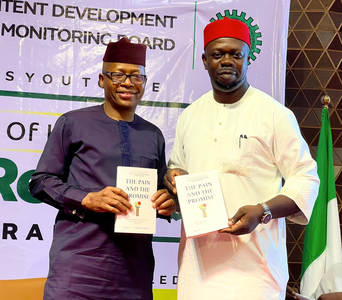 OfficialNCDMB's tweet photo. The Nigerian Content Development and Monitoring Board (NCDMB) today hosted the 5th edition of its Book Reading Programme, featuring The Pain and the Promise: Insights and Fragments on Nigeria and People, Public and Personal, written by Paul C. Nwabuikwu, at the NCDMB Conference Centre, Yenagoa, Bayelsa State.

Representing the Executive Secretary, NCDMB, Engr. Felix Omatsola Ogbe (FNSE, FIPS), the General Manager, Corporate Communications, Chief Dr. Obinna Ezeobi, reaffirmed the Board’s commitment to promoting reading, continuous learning and intellectual engagement as part of its broader mandate to develop Nigerian capacity and increase the participation of Nigerians and indigenous businesses in the oil and gas industry. He noted that building sustainable local capacity requires not only technical competence, but also knowledge, critical thinking and creativity.

The book reading session, moderated by Mr. Lishman Onisodemuya, featured an engaging conversation with the author on his writing journey, experiences and the themes explored in the book, followed by a question-and-answer session and book signing.

The event attracted NCDMB management and staff, academics, members of the National Institute of Public Relations and Association of Nigerian Authors (Bayelsa State Chapter), journalists, students and other well meaning invited guests, reinforcing the programme’s role as a platform for intellectual exchange, continuous learning and the celebration of Nigerian literary voices.

#NCDMB