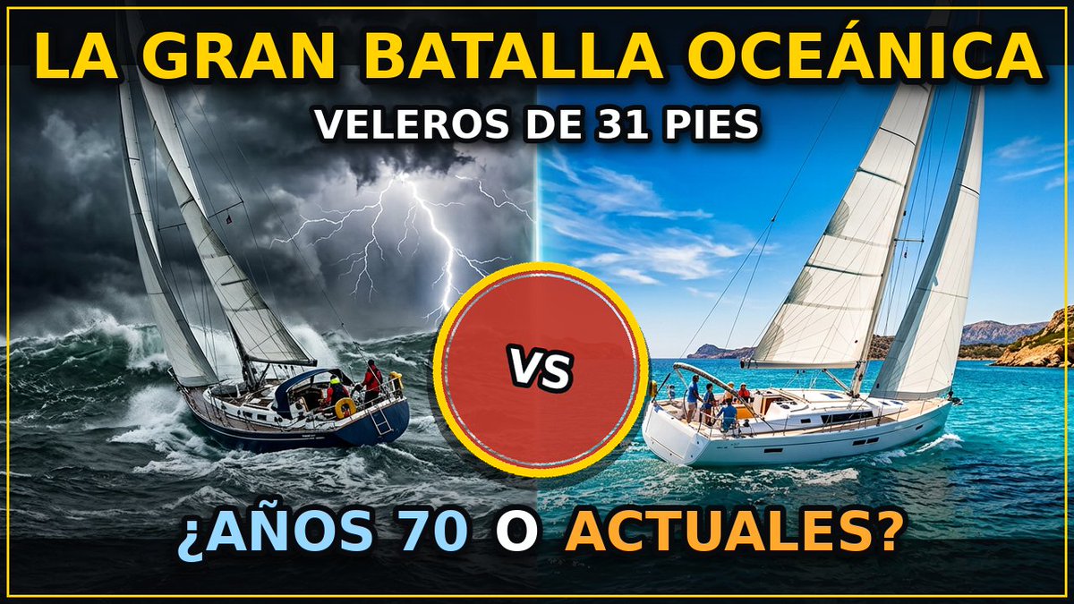 Techiest360's tweet photo. La Gran Batalla Oceánica. Veleros de 31 Pies: ¿Años 70 o Actuales?. ¿Con cual darías la vuelta al mundo?.
https://t.co/3FrAP6VAFz https://t.co/AlS2YBCLqA