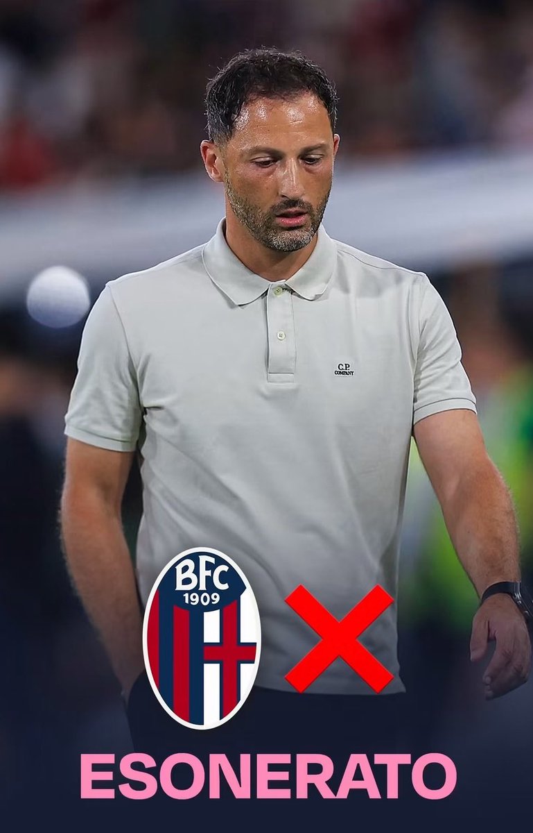 86Gason2344's tweet photo. #Tedesco to już drugi zwolniony trener w #SerieA a to dopiero 4 kolejka. #Bologna odrazu zatrudniła #Palladino jako nowy trener. Kto następny? #wloskarobota https://t.co/7FwYtADQ6H