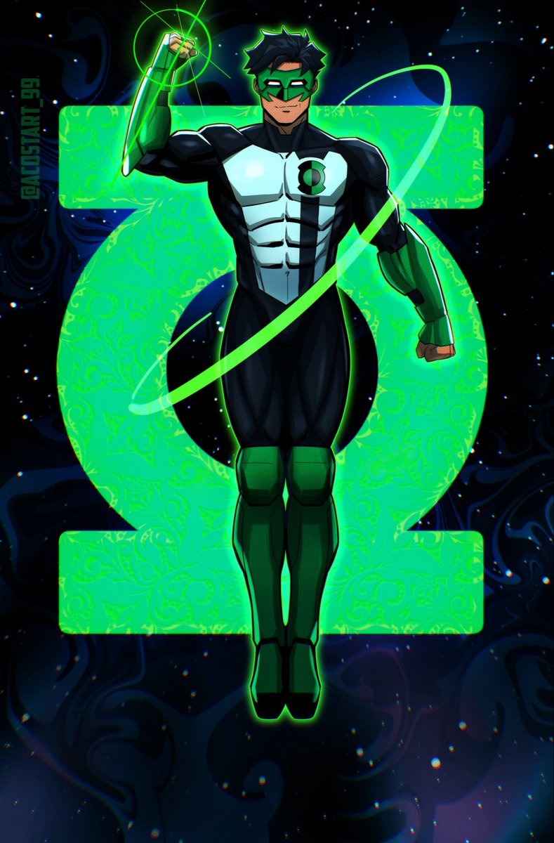 Acostart_99's tweet photo. Happy Hispanic heritage month! 🎉 
This year I'm doing something a lil different- the first half of the month I’ll do a mock cover of my fav characters all on one page! I'm starting off with Kyle Rayner- green lantern. Kyle is half Mexican 🇲🇽 
#dcuniverse #dccomics https://t.co/Ve0jHrvCJO