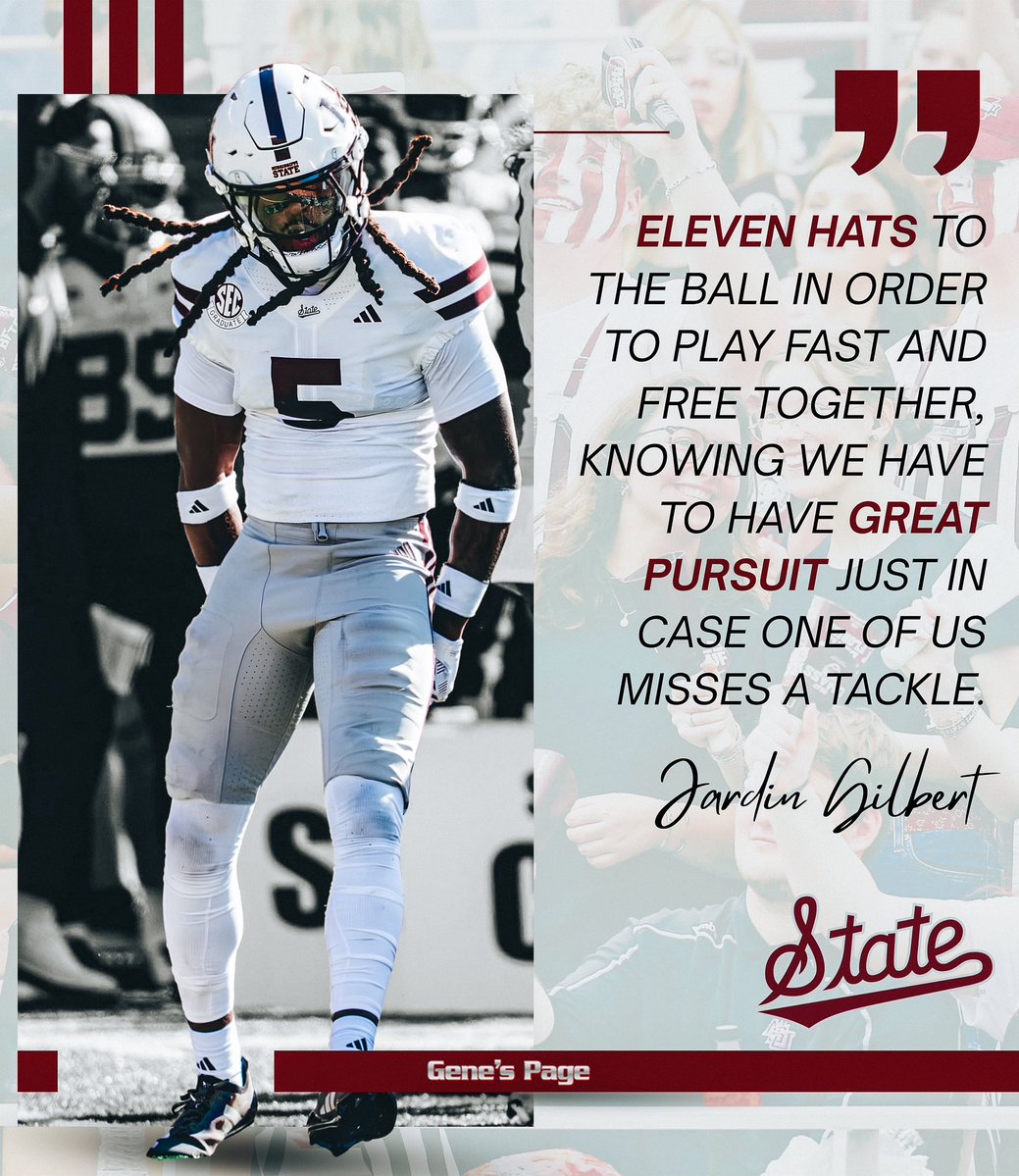 NathanPurvis's tweet photo. 'Play fast and free together' Bulldog safety Jardin Gilbert expects team tackling tests at South Carolina

David Murray has more with Jardin Gilbert (@jardingilbert1). #HailState

https://t.co/5RH1CBp8BH https://t.co/KhIzxl8ZzD