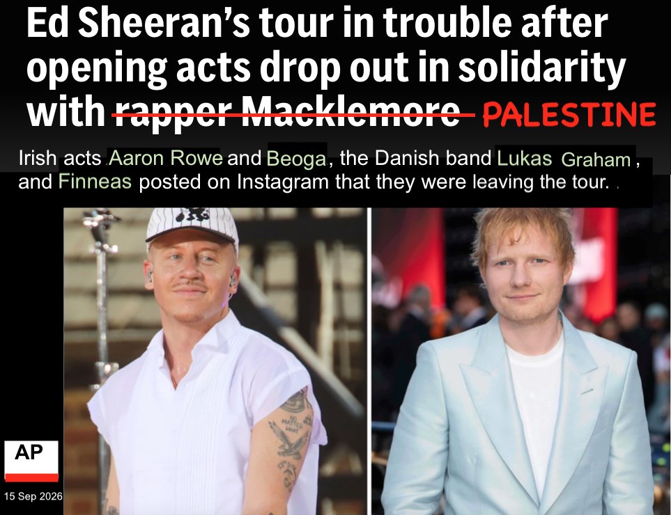 JosieCrilley's tweet photo. @withlovejohana Zionists write the headlines for the AP, so I had to fix this for them. https://t.co/Ud55WFcmcU